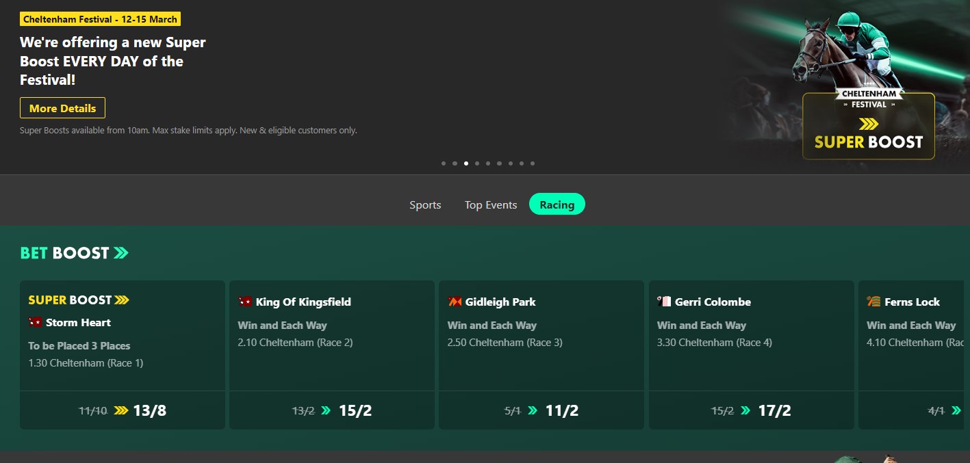 Storm Heart Price Boost bet365